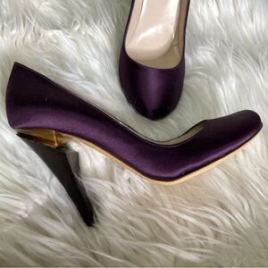 Nicholas Kirkwood Purple Satin‎ Art to Wear Heels 35